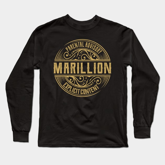 Marillion Vintage Ornament Musician Long Sleeve T Shirt